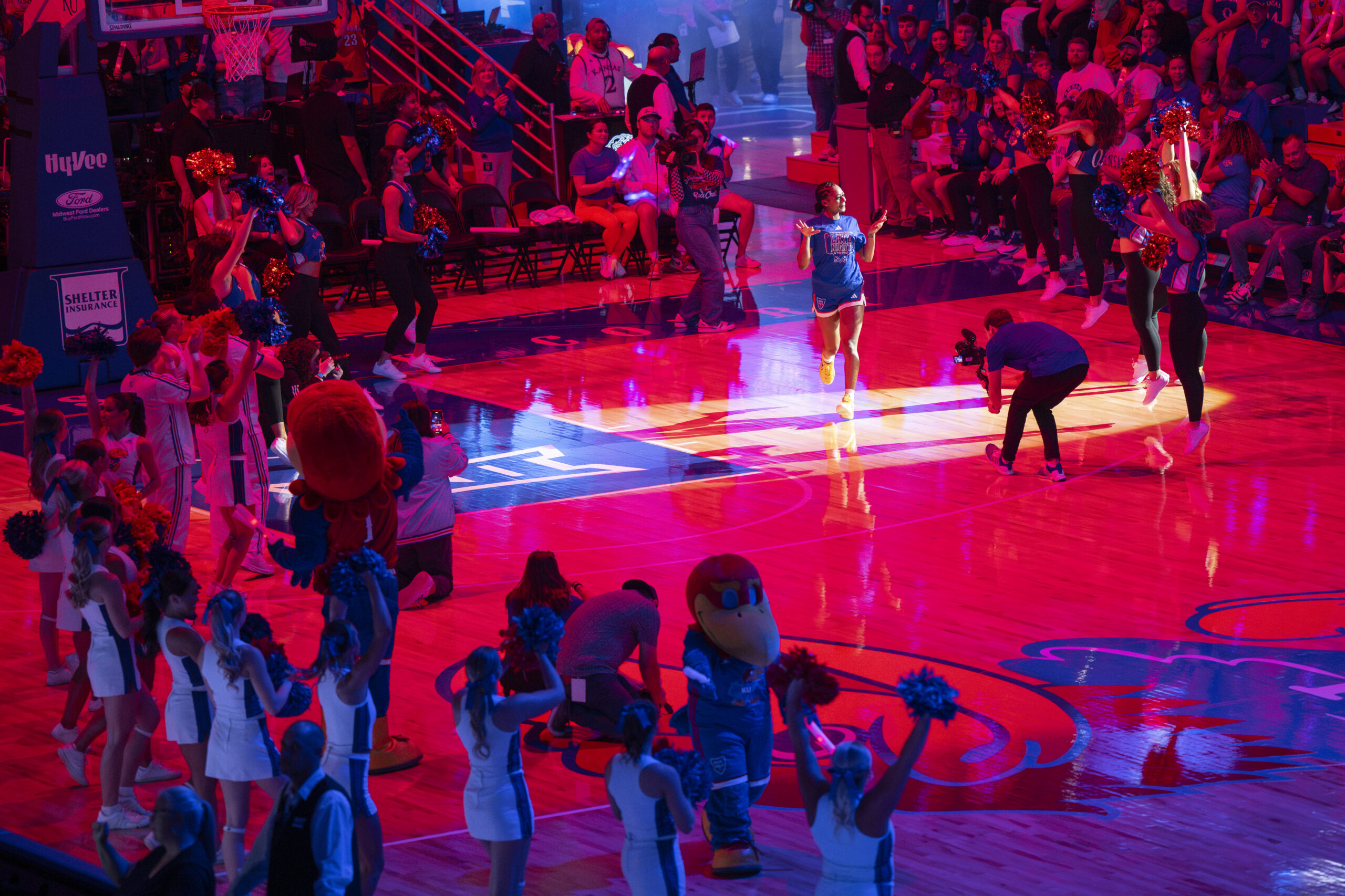 KU women’s basketball provides glimpse of season at Late Night